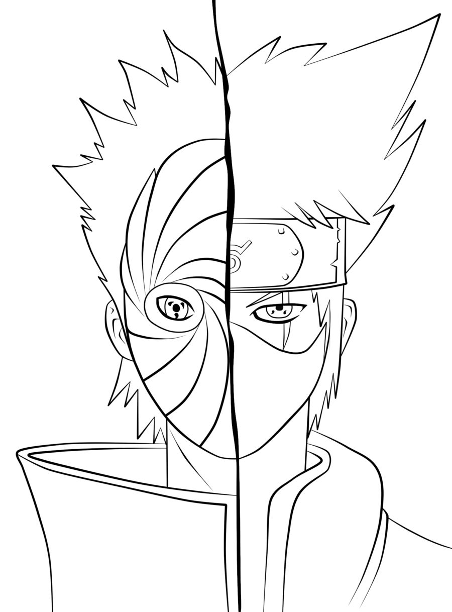 Çocuklar İçin Kakashi Boyama Sayfaları 