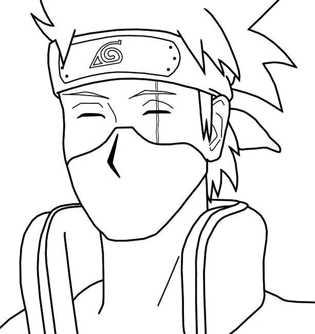 Çocuklar İçin Kakashi Boyama Sayfaları 