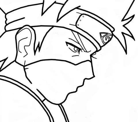 Çocuklar İçin Kakashi Boyama Sayfaları 