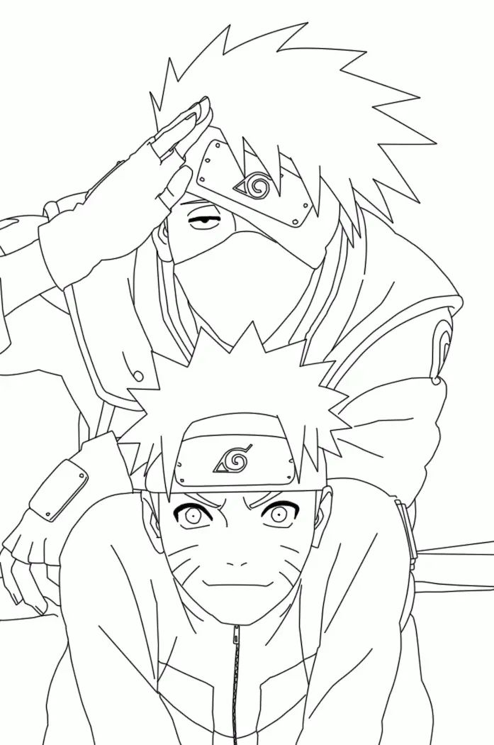 Çocuklar İçin Kakashi Boyama Sayfaları 