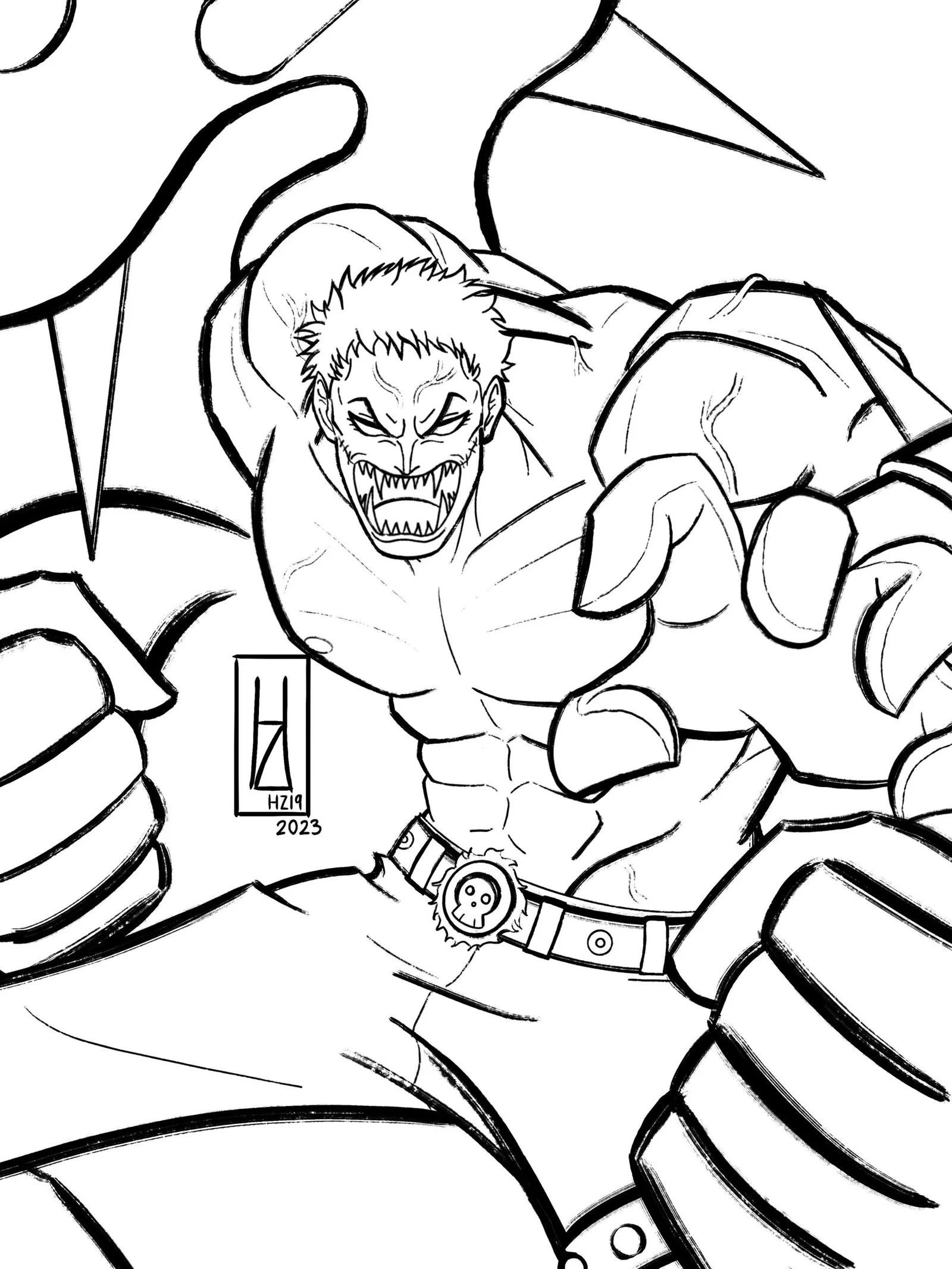 Çocuklar İçin Katakuri Boyama Sayfaları 