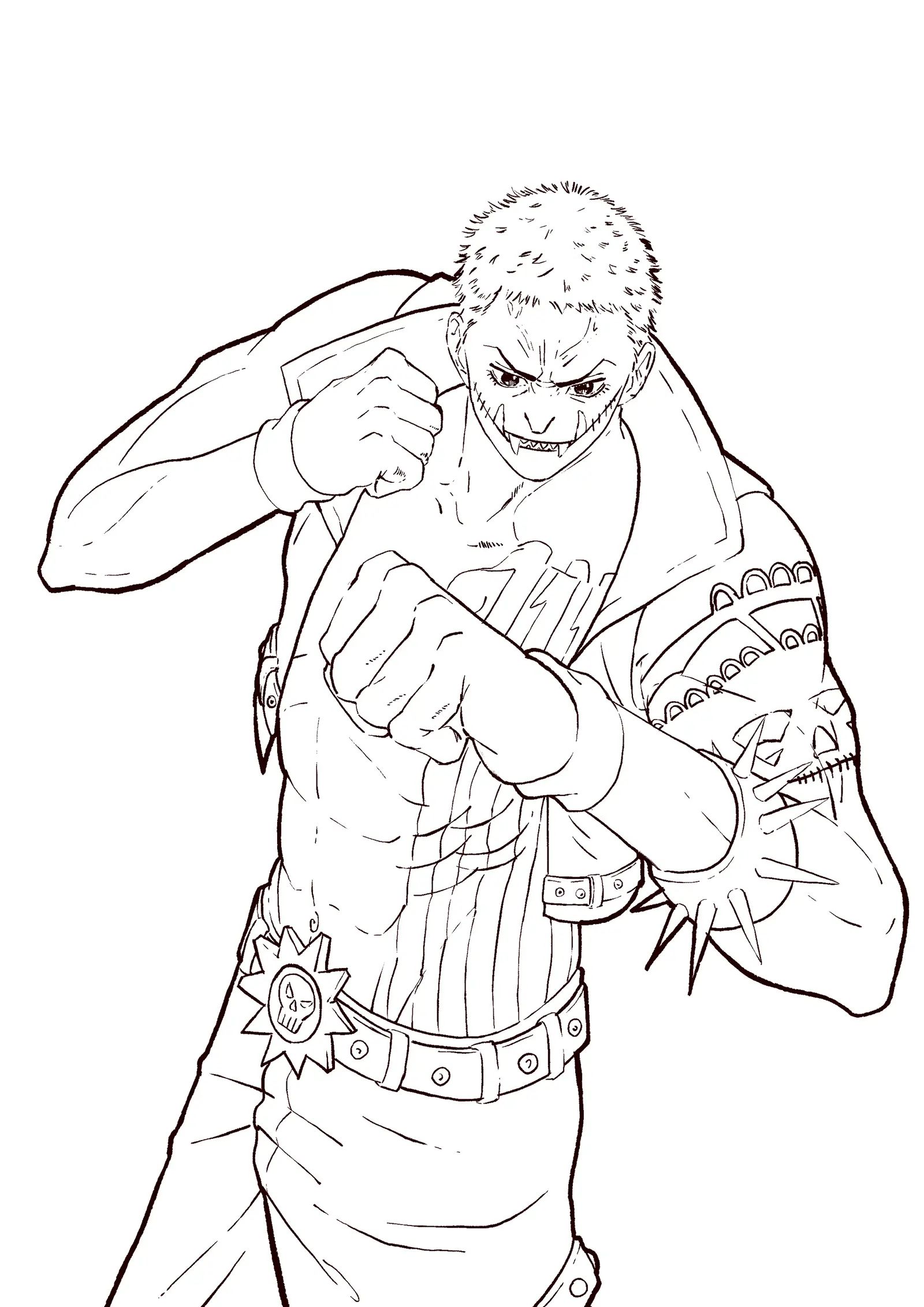 Çocuklar İçin Katakuri Boyama Sayfaları 