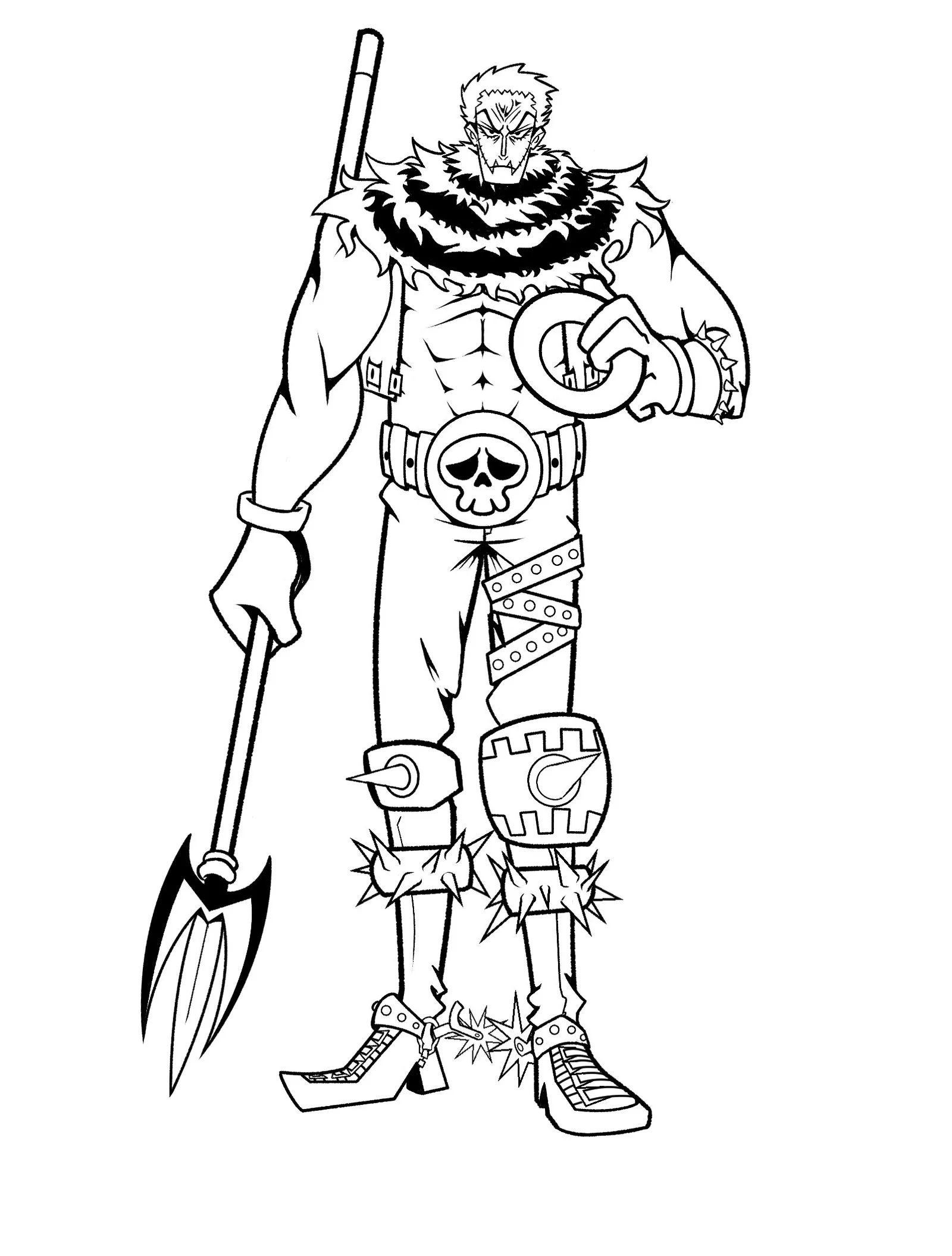 Çocuklar İçin Katakuri Boyama Sayfaları 