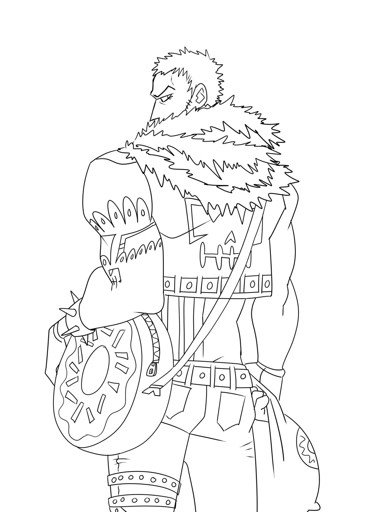 Çocuklar İçin Katakuri Boyama Sayfaları 