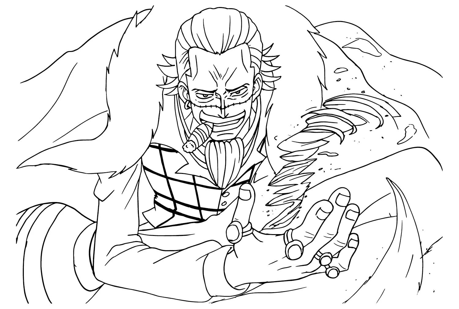 Çocuklar İçin Katakuri Boyama Sayfaları 