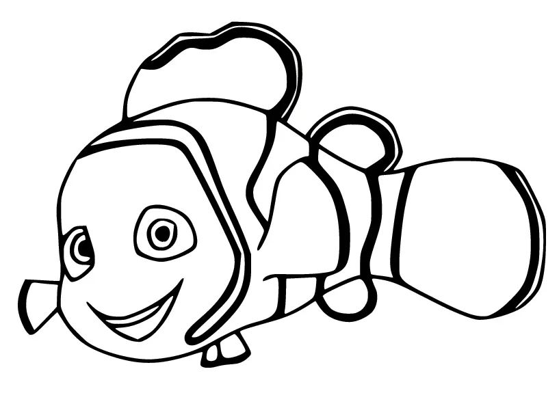 Çocuklar İçin Kayıp Balık Nemo Boyama Sayfaları 
