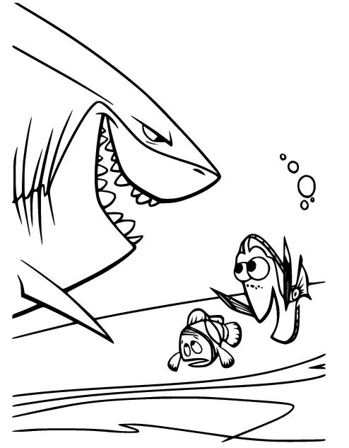 Çocuklar İçin Kayıp Balık Nemo Boyama Sayfaları 