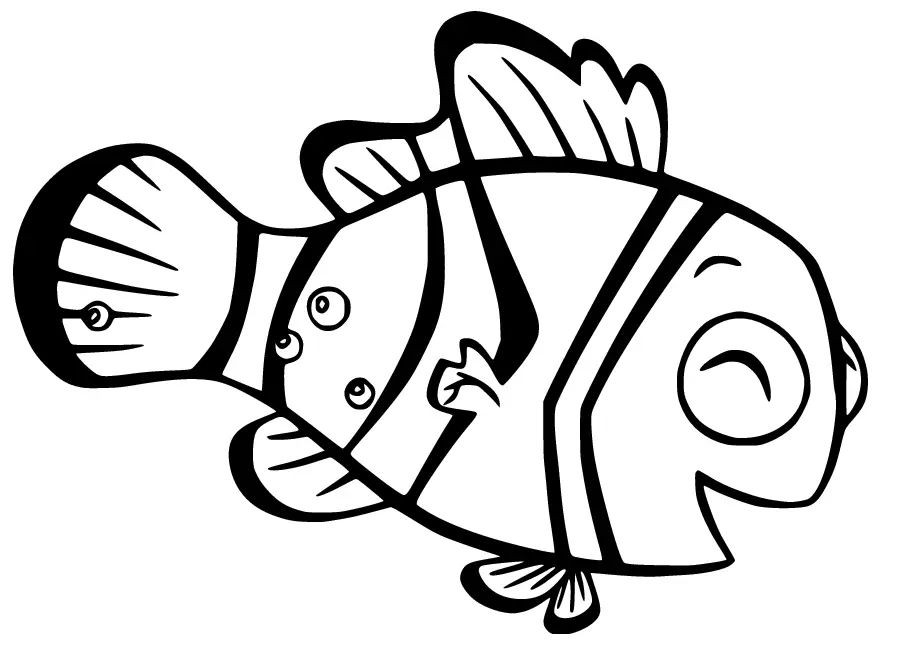 Çocuklar İçin Kayıp Balık Nemo Boyama Sayfaları 