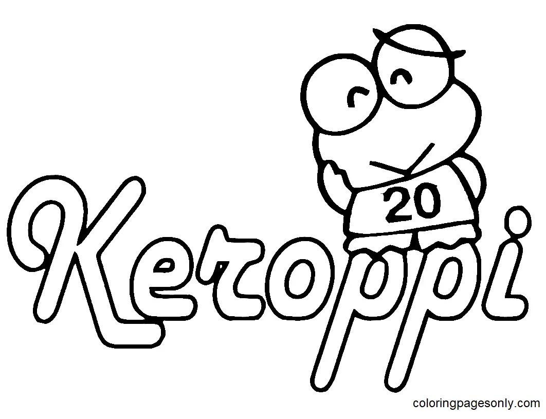 Çocuklar İçin Keroppi Boyama Sayfaları 