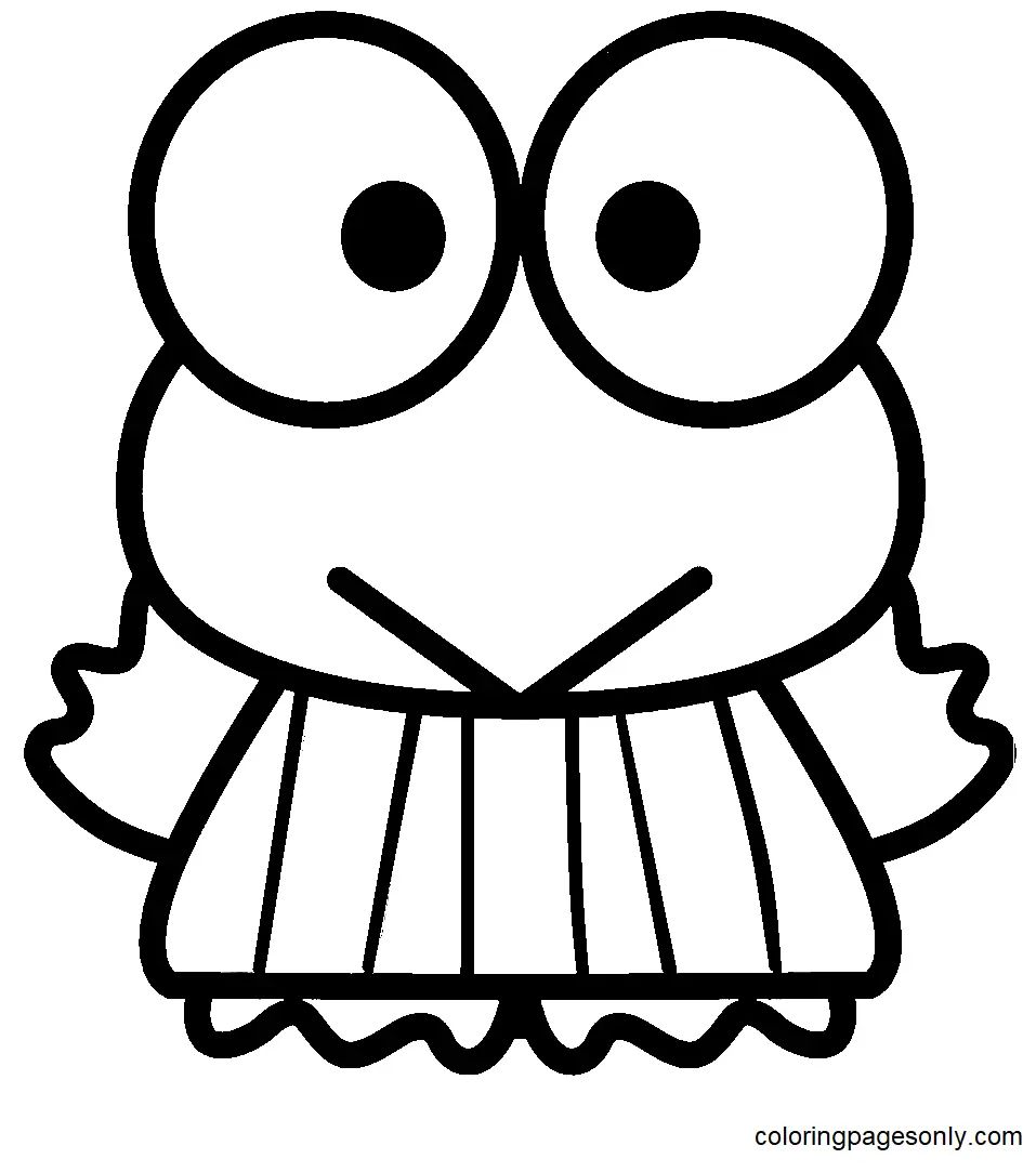 Çocuklar İçin Keroppi Boyama Sayfaları 