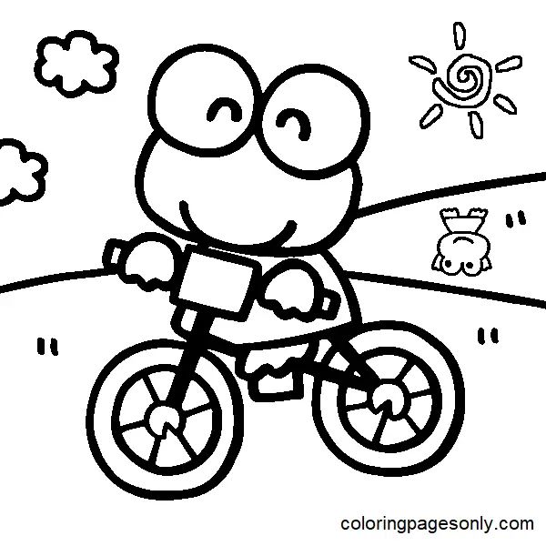Çocuklar İçin Keroppi Boyama Sayfaları 