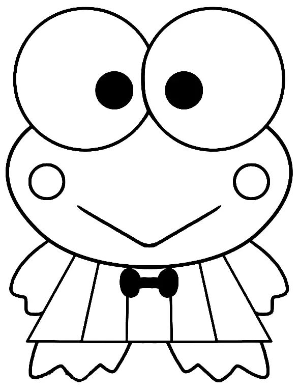 Çocuklar İçin Keroppi Boyama Sayfaları 