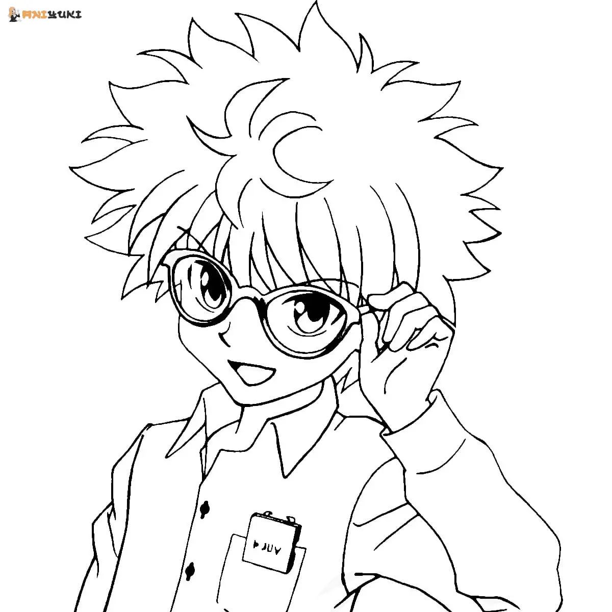 Çocuklar İçin Killua Zoldyck Boyama Sayfaları 