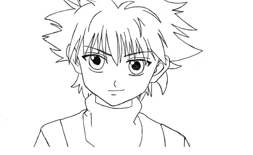 Çocuklar İçin Killua Zoldyck Boyama Sayfaları 