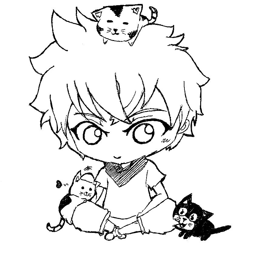 Çocuklar İçin Killua Zoldyck Boyama Sayfaları 