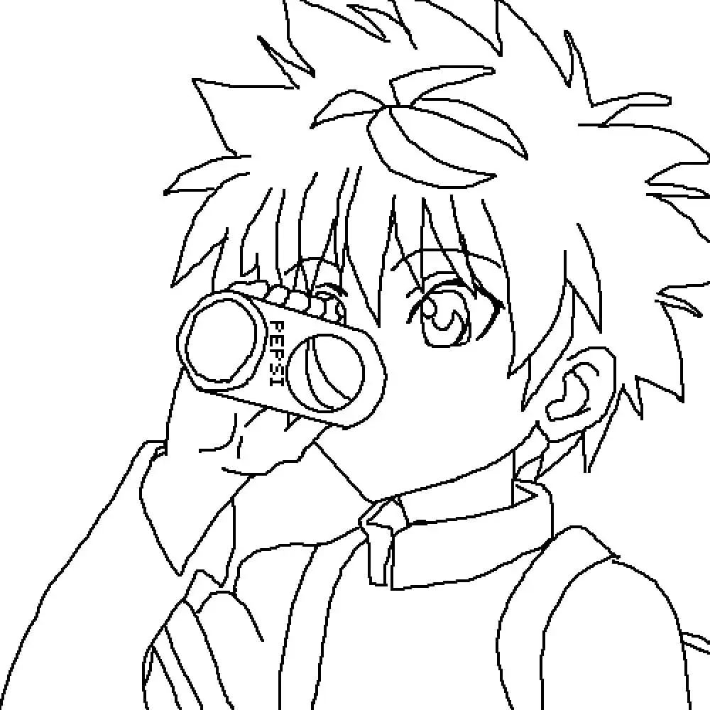 Çocuklar İçin Killua Zoldyck Boyama Sayfaları 