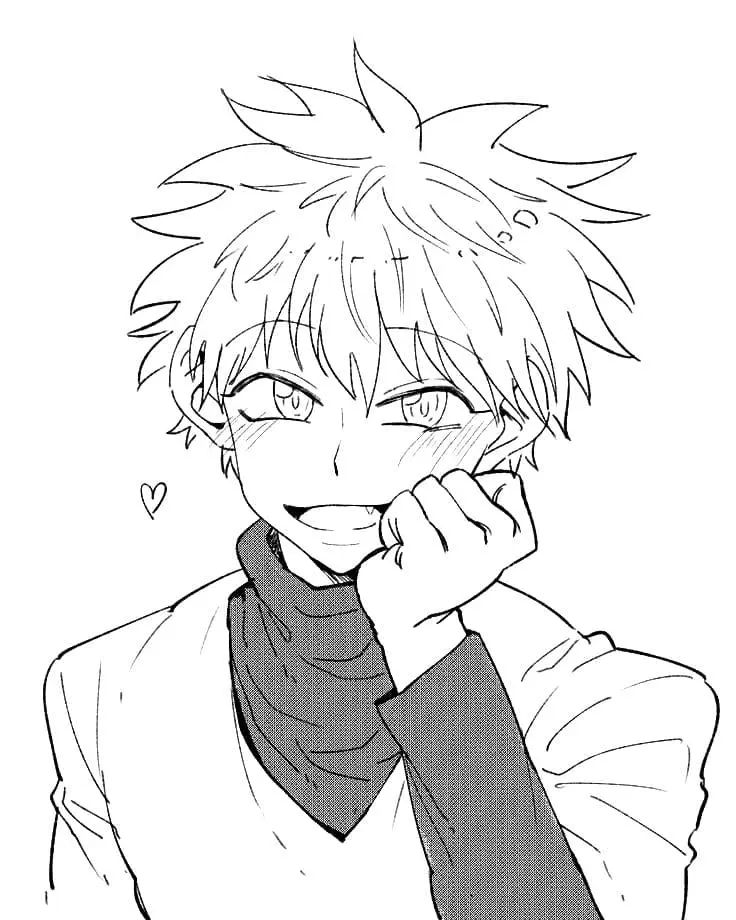 Çocuklar İçin Killua Zoldyck Boyama Sayfaları 