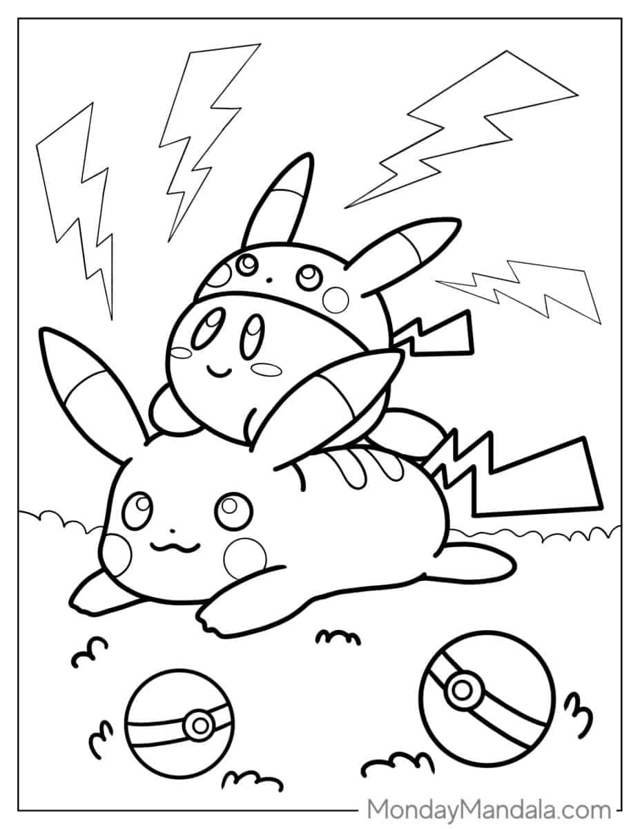 Çocuklar İçin Kirby Boyama Sayfaları 