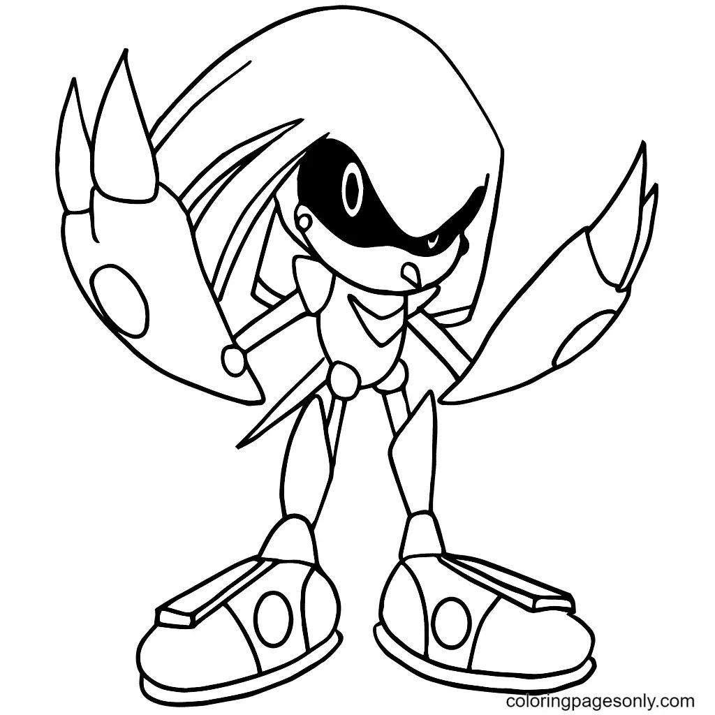 Çocuklar İçin Knuckles Boyama Sayfaları 