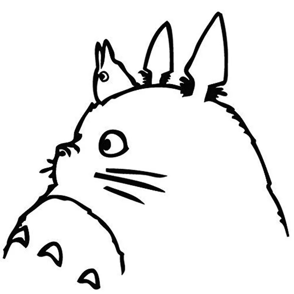Çocuklar İçin Komşum Totoro Boyama Sayfaları 