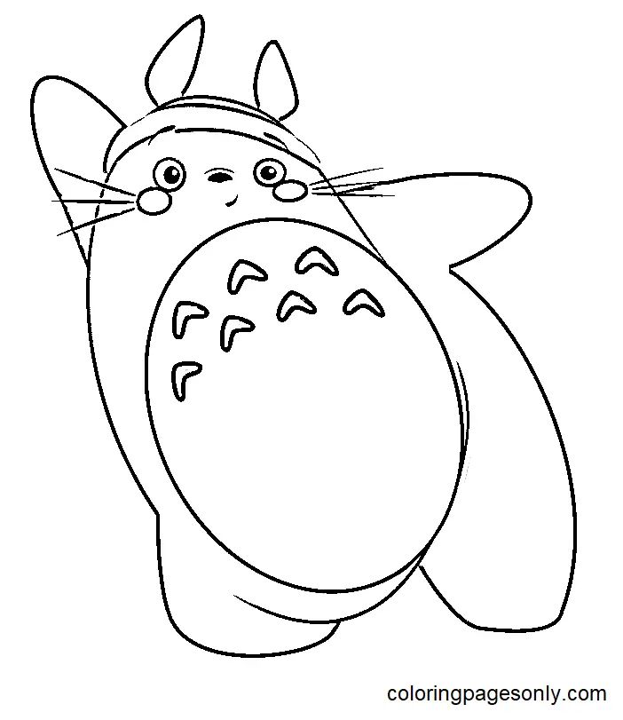 Çocuklar İçin Komşum Totoro Boyama Sayfaları 