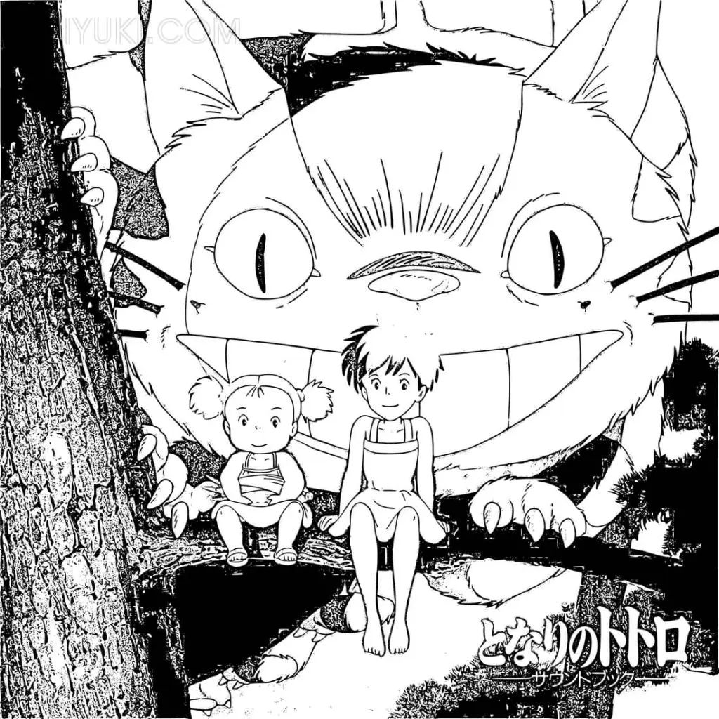 Çocuklar İçin Komşum Totoro Boyama Sayfaları 