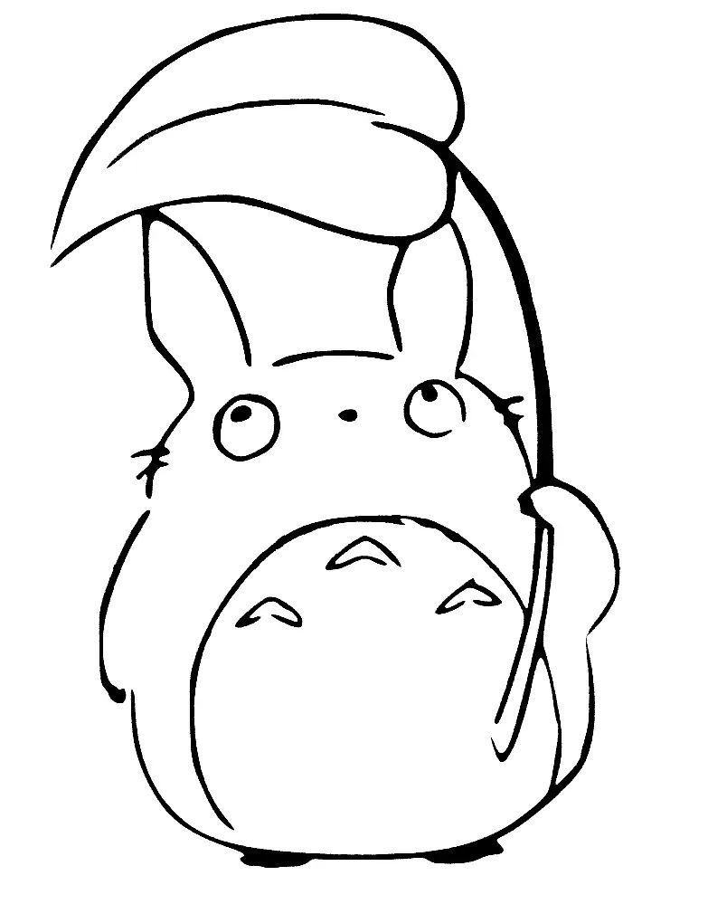 Çocuklar İçin Komşum Totoro Boyama Sayfaları 