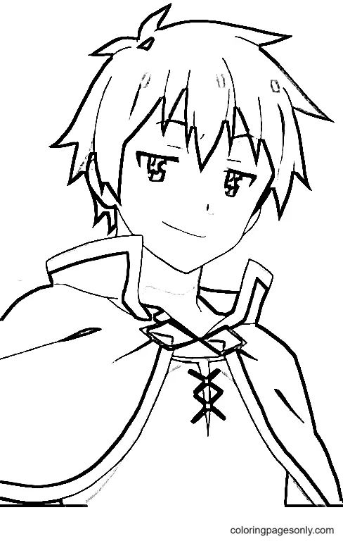 Çocuklar İçin Konosuba Boyama Sayfaları 