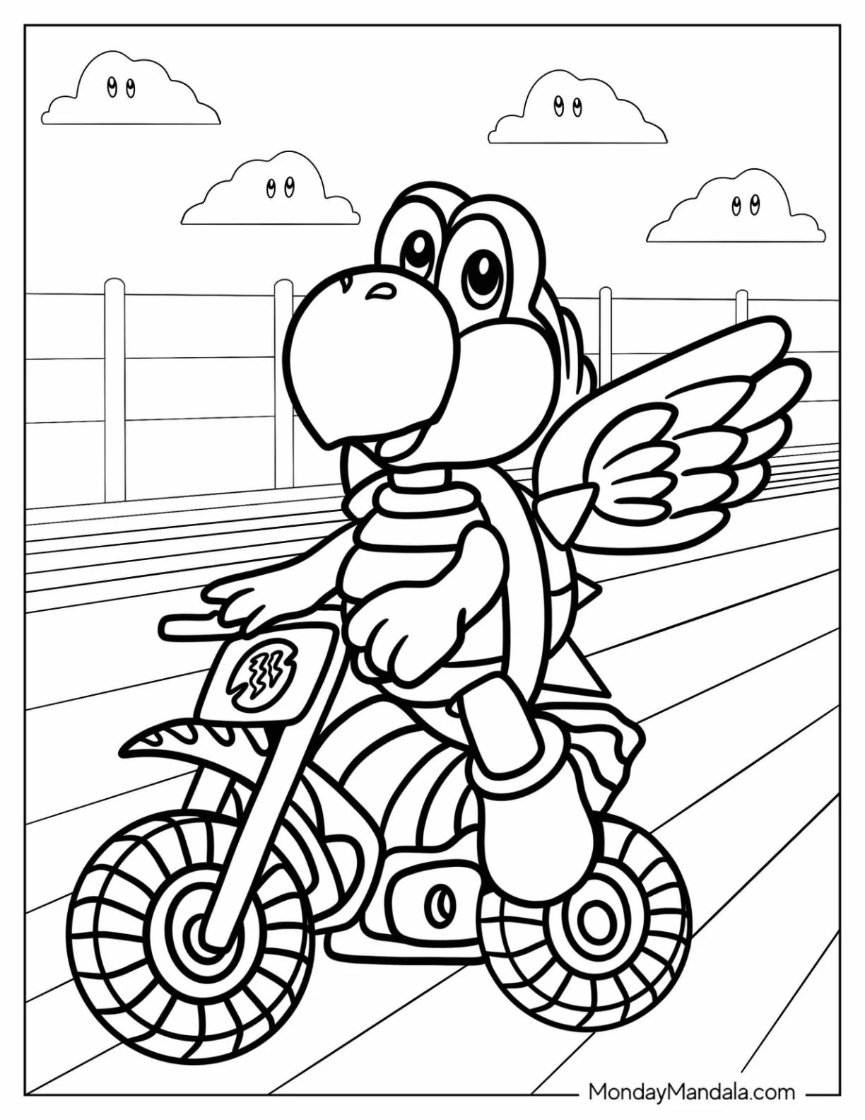 Çocuklar İçin Koopa Troopa Boyama Sayfaları 