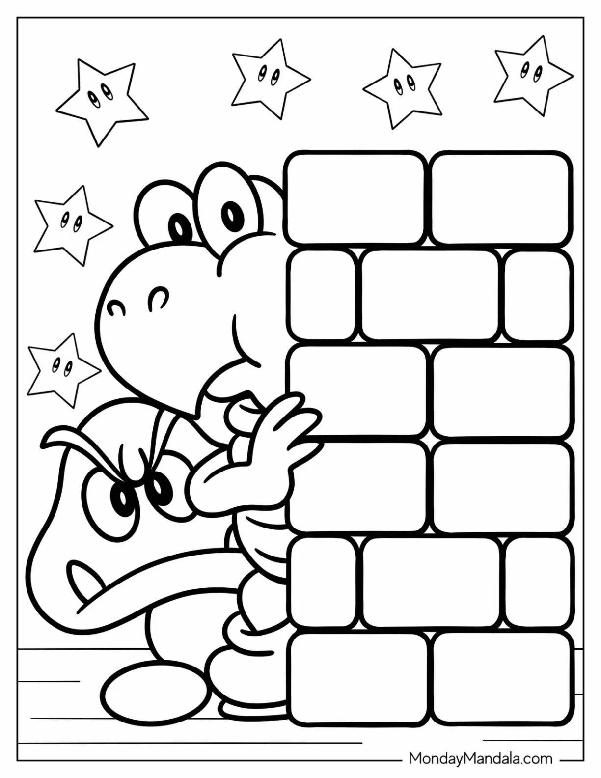 Çocuklar İçin Koopa Troopa Boyama Sayfaları 
