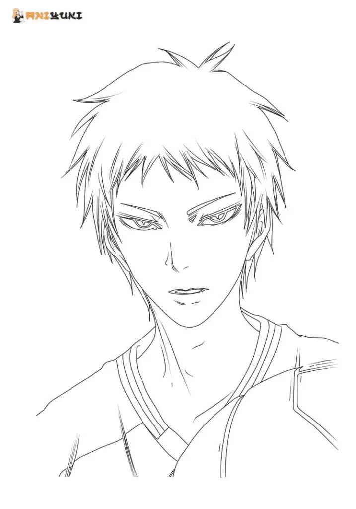 Çocuklar İçin Kuroko- No Basket Boyama Sayfaları 