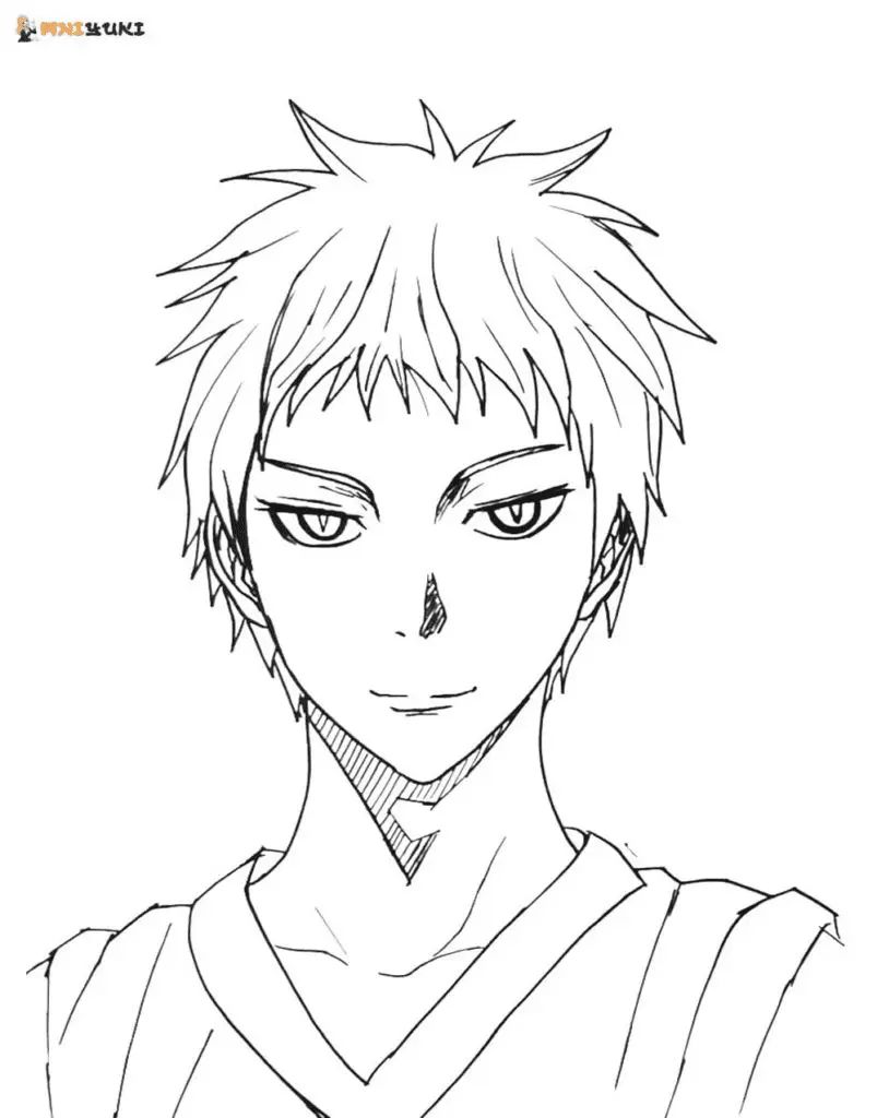 Çocuklar İçin Kuroko- No Basket Boyama Sayfaları 