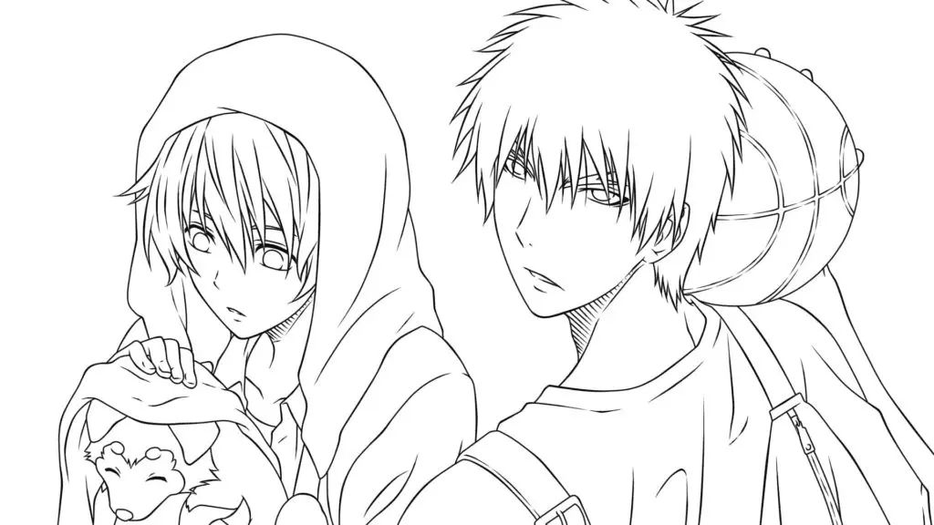 Çocuklar İçin Kuroko- No Basket Boyama Sayfaları 