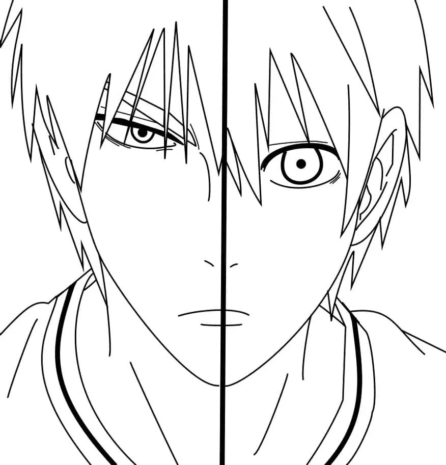 Çocuklar İçin Kuroko- No Basket Boyama Sayfaları 