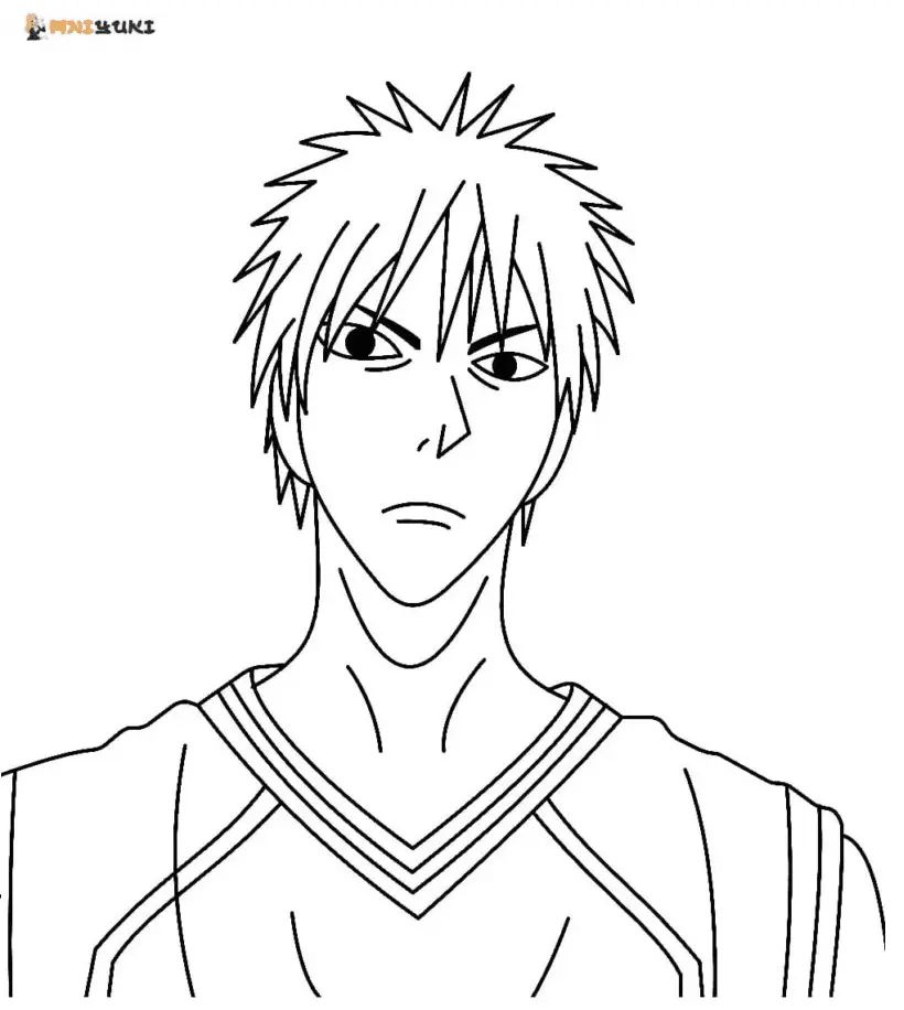 Çocuklar İçin Kuroko- No Basket Boyama Sayfaları 