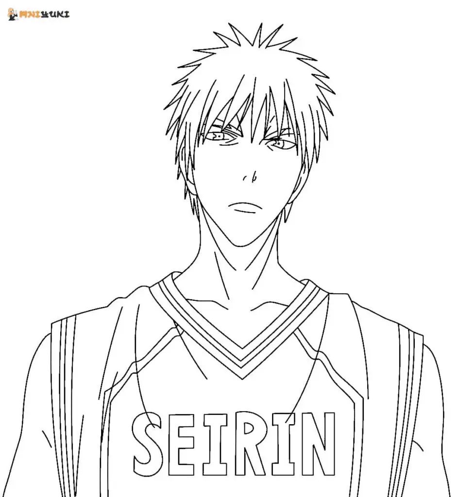 Çocuklar İçin Kuroko- No Basket Boyama Sayfaları 