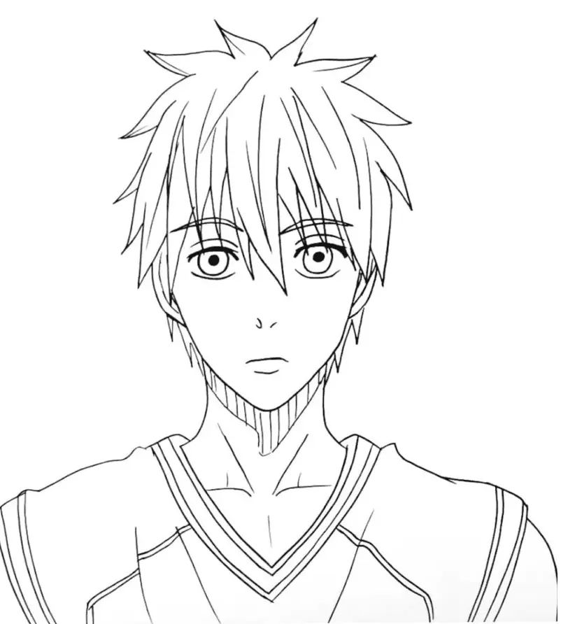 Çocuklar İçin Kuroko- No Basket Boyama Sayfaları 