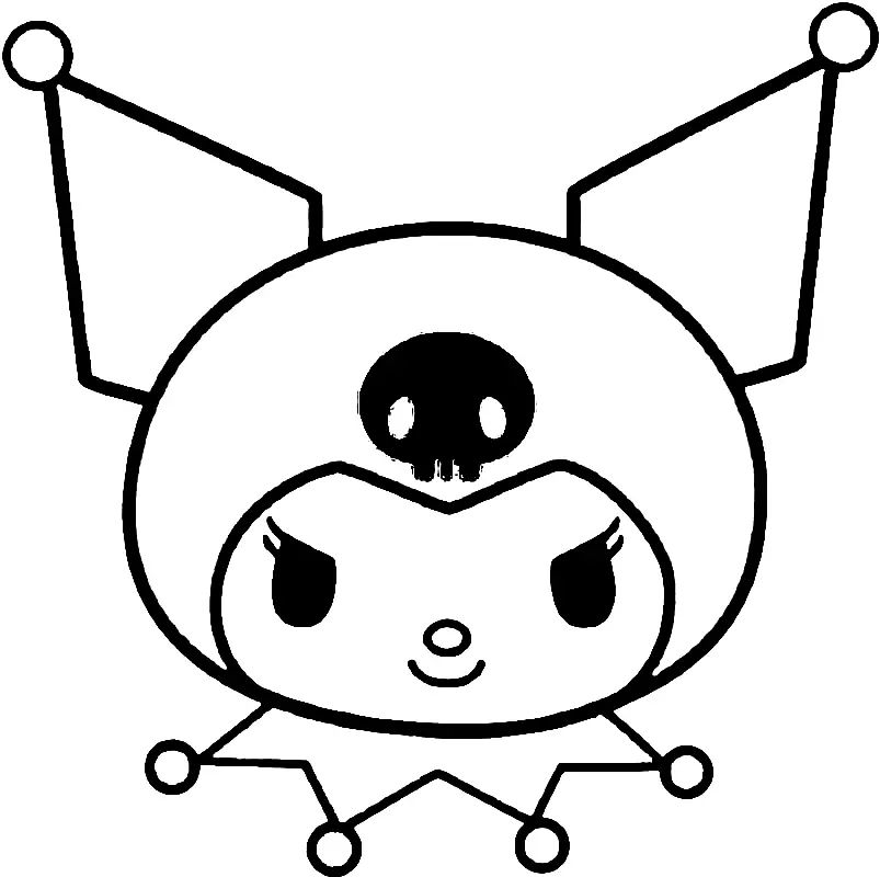 Çocuklar İçin Kuromi Boyama Sayfaları 
