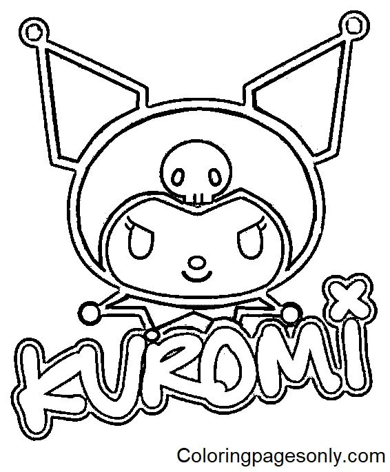 Çocuklar İçin Kuromi Boyama Sayfaları 