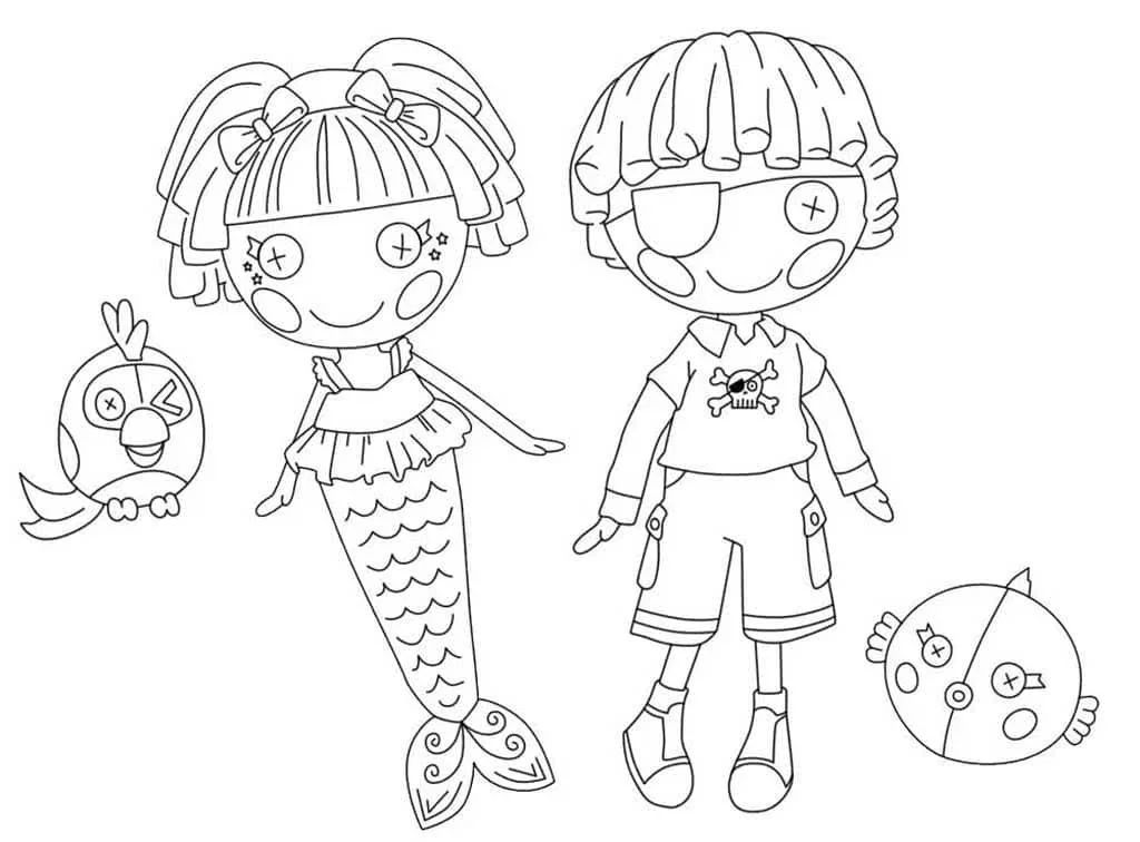 Çocuklar İçin Lalaloopsy Boyama Sayfaları 