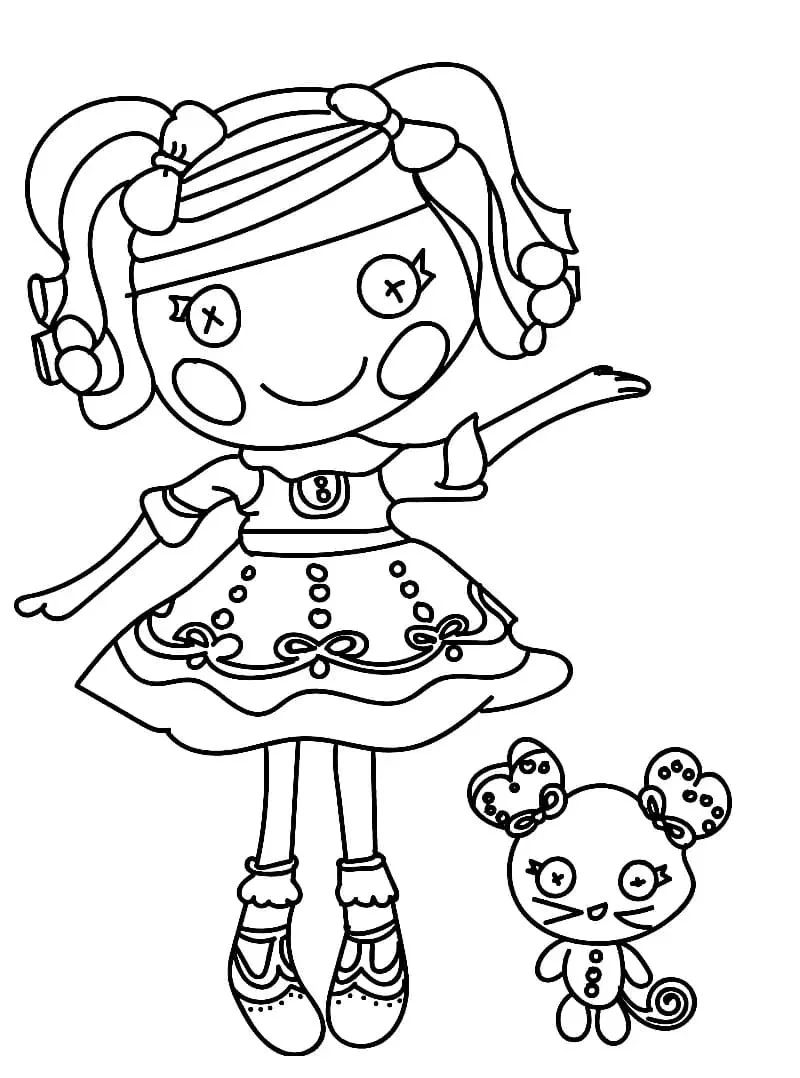 Çocuklar İçin Lalaloopsy Boyama Sayfaları 