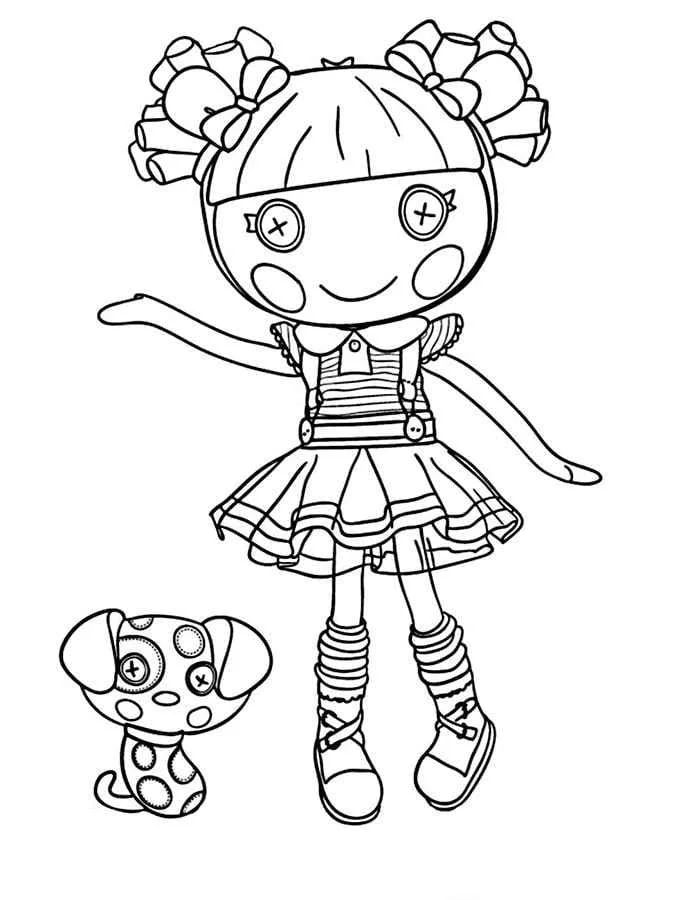 Çocuklar İçin Lalaloopsy Boyama Sayfaları 