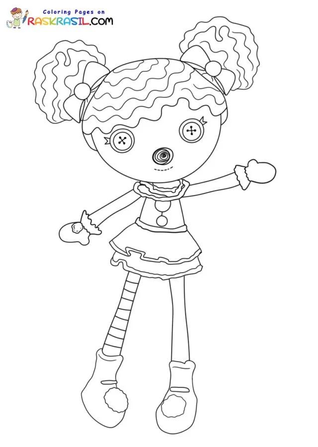 Çocuklar İçin Lalaloopsy Boyama Sayfaları 