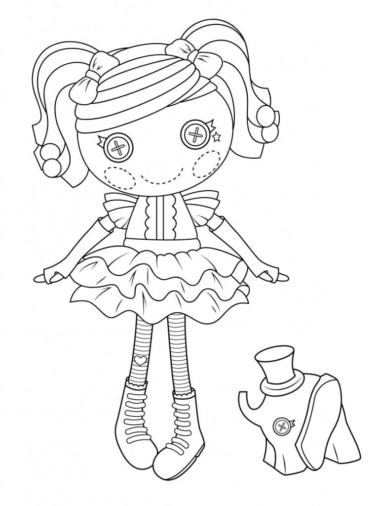 Çocuklar İçin Lalaloopsy Boyama Sayfaları 