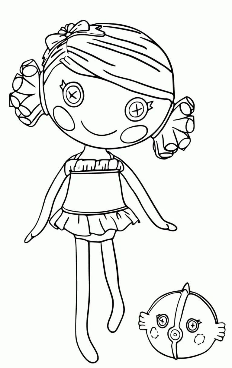 Çocuklar İçin Lalaloopsy Boyama Sayfaları 