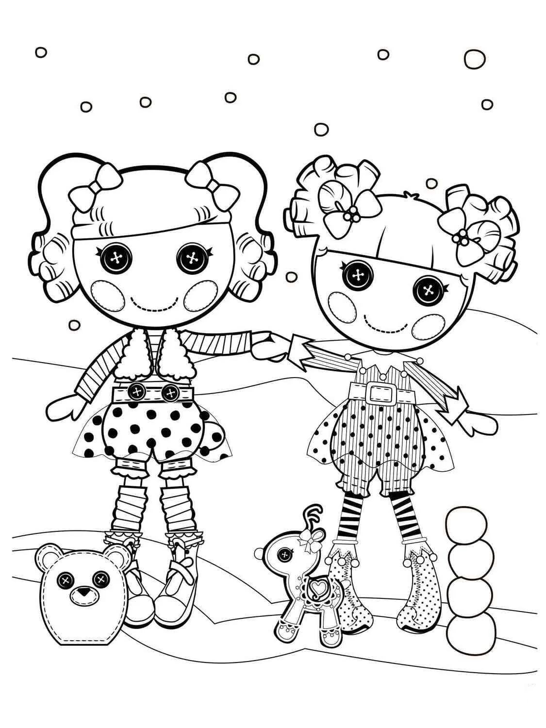 Çocuklar İçin Lalaloopsy Boyama Sayfaları 
