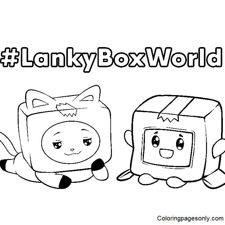 Çocuklar İçin Lankybox Boyama Sayfaları 