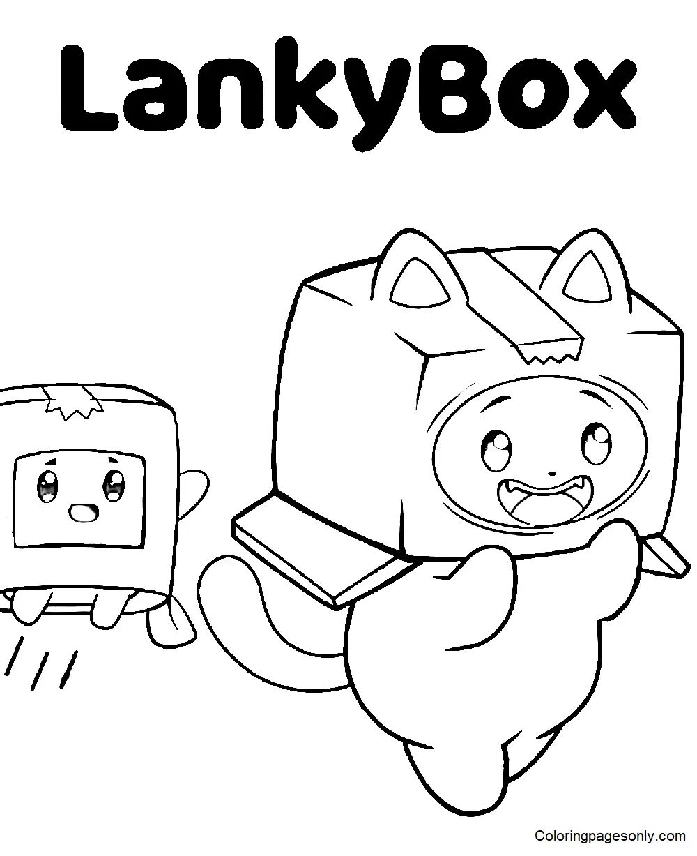 Çocuklar İçin Lankybox Boyama Sayfaları 