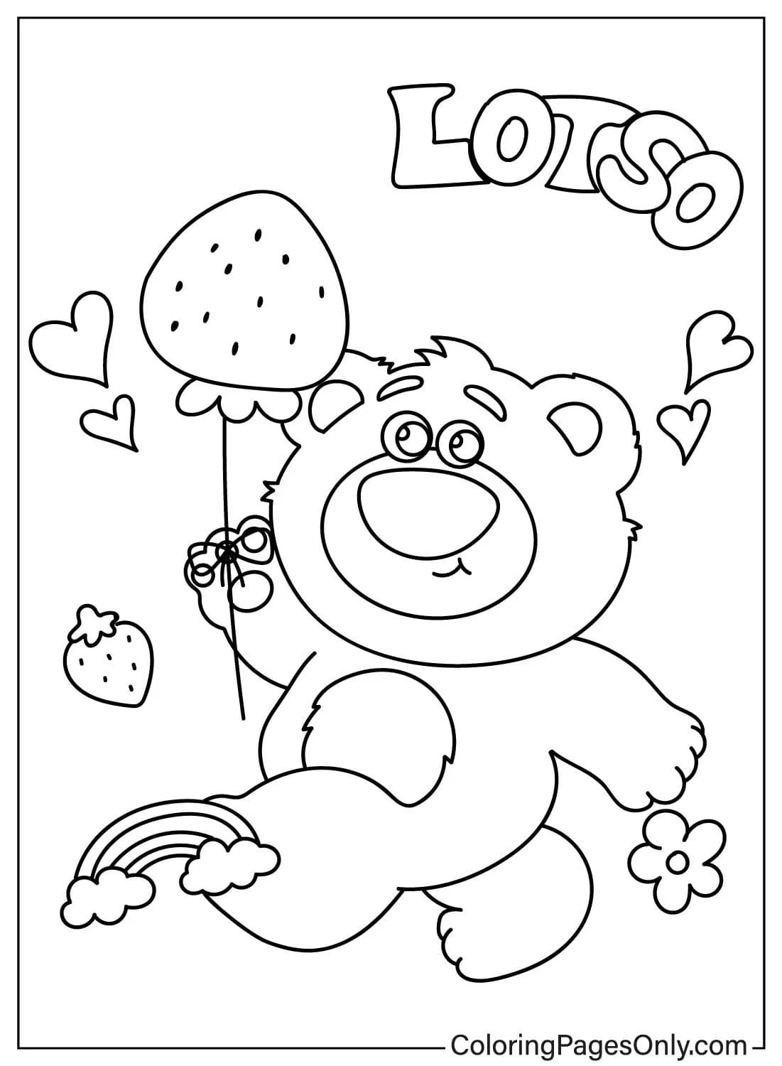 Çocuklar İçin lotso Boyama Sayfaları 