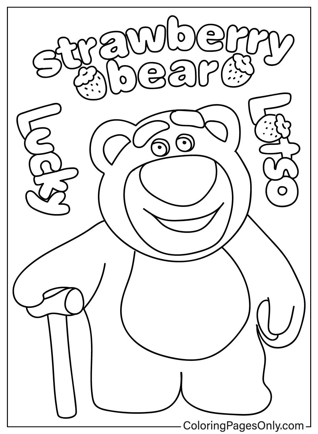 Çocuklar İçin lotso Boyama Sayfaları 